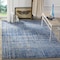 Safavieh 8 x 10 ft. Large Rectangle Adirondack Power Loomed RugBlue & Silver ADR116D-8 - alternate 5
